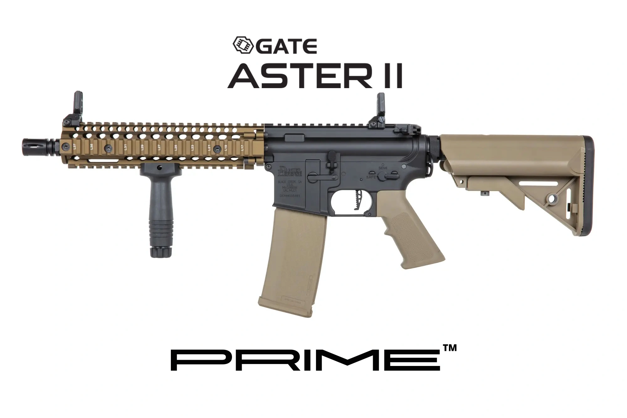 Karabinek ASG Specna Arms Daniel Defense® MK18 SA-P19 Prime™ Aster II ETU z silnikiem bezszczotkowym Chaos Bronze SPE-01-043638 asgbox.pl Karabinek ASG Specna Arms Daniel Defense® MK18 SA-P19 Prime™ Aster II ETU z silnikiem bezszczotkowym Chaos Bronze