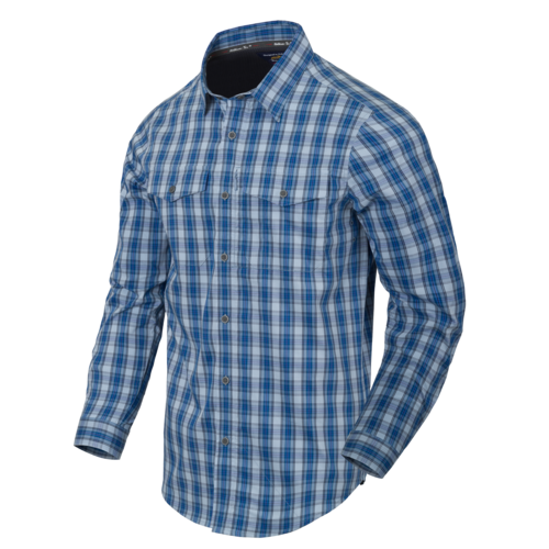 HELIKON COVERT Concealed Carry Long Sleeve Shirt - Ozark Blue Plaid OD-A-KO-CCC-CB-PD-B03 asgbox.pl HELIKON COVERT Concealed Carry Long Sleeve Shirt - Ozark Blue Plaid
