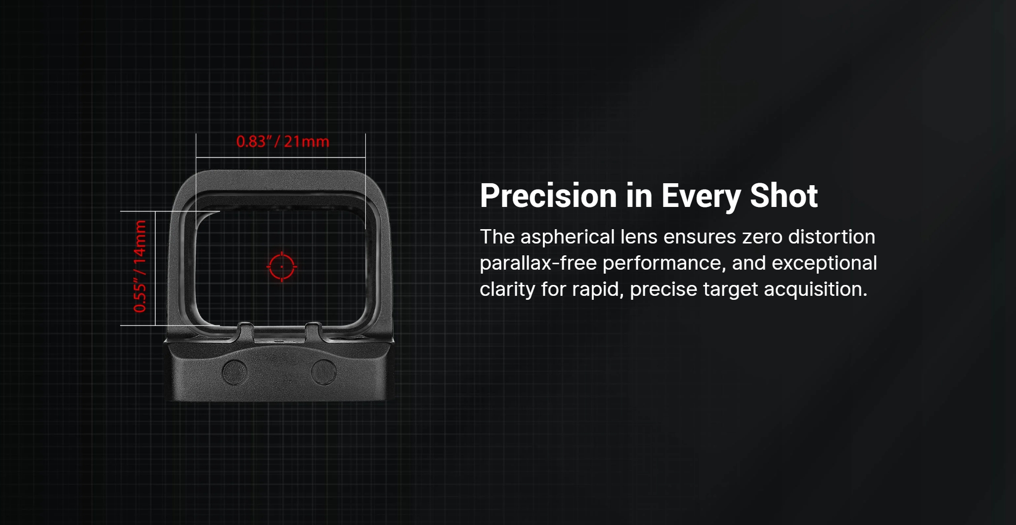 OLIGHT Osight SE Red Dot Sight, RMR Footprint - Black OD-A-OLIGHT037 asgbox.pl OLIGHT Osight SE Red Dot Sight, RMR Footprint - Black - obrazek 7