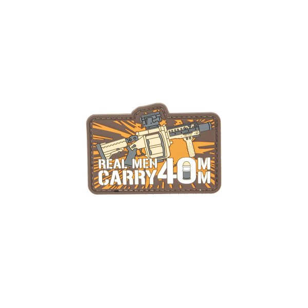asgbox.pl - Naszywka 3D - Real Man Carry 40mm