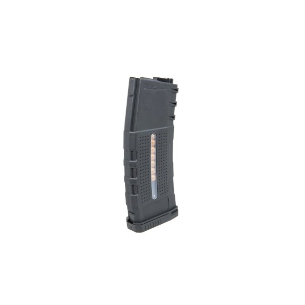 asgbox.pl - Magazynek Polimerowy Mid-Cap na 150 kulek Tornado z atrapami naboi do replik M4/M16 Czarny