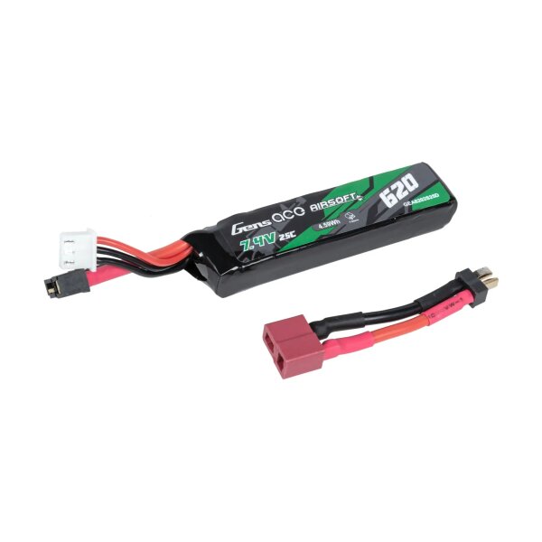 asgbox.pl - Akumulator Li-Po Gens Ace 620 mAh 25C 7.4V T-Deans mini