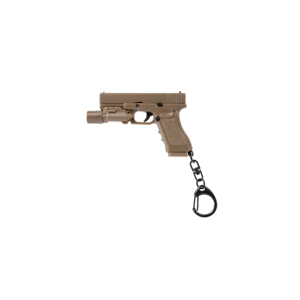 asgbox.pl - Breloczek Wosport Pistolet z latarką Tan