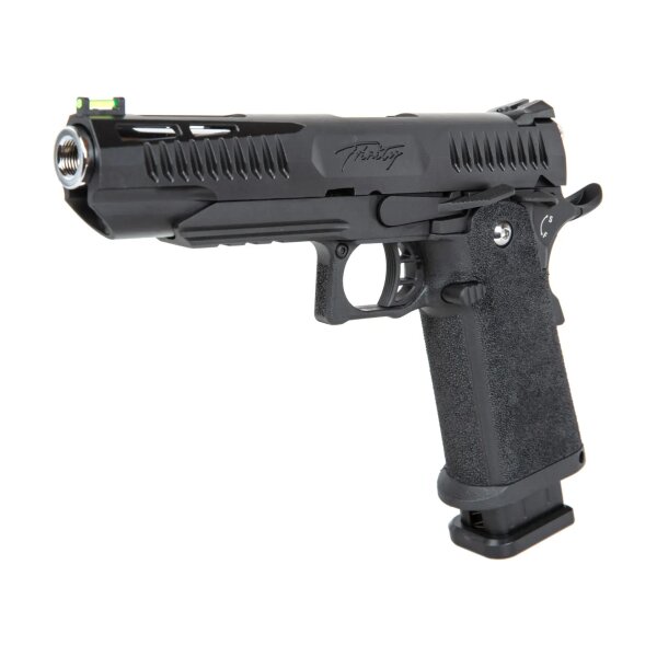 asgbox.pl - Pistolet ASG Modify Trinity Hi-Capa 5.1 (Nylonowy zamek) Green Gas Czarny