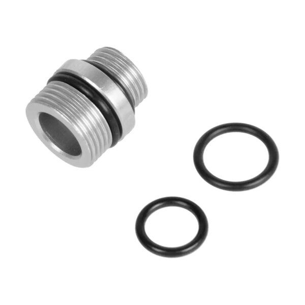 asgbox.pl - Adapter do tłumików z 11mm CW na 14mm CCW PCU Srebrny