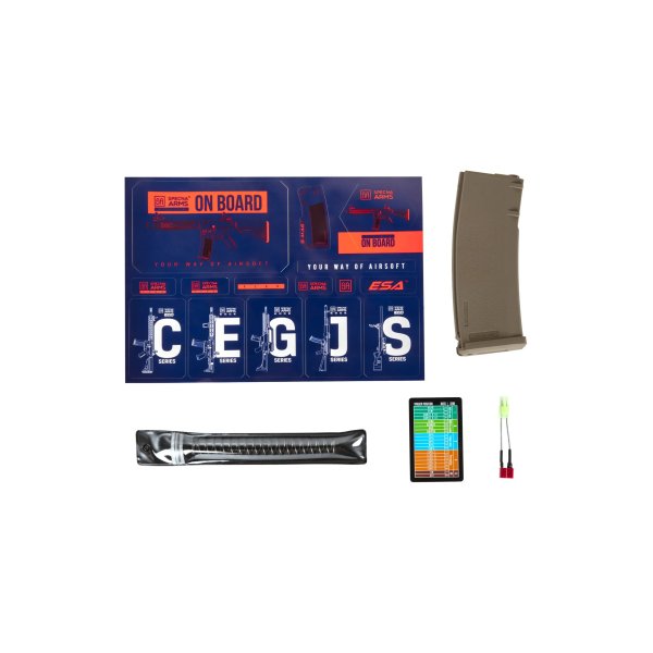 asgbox.pl - Karabinek ASG Specna Arms SA-F08 FLEX™ HAL ETU™ Half-Tan