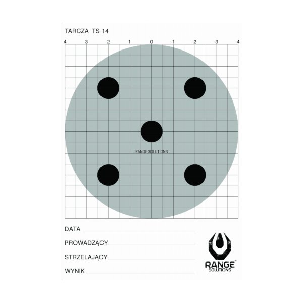 asgbox.pl - Tarcza strzelecka Range Solutions TS-14 - 100 sztuk