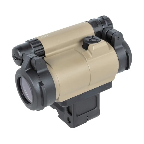 asgbox.pl - Kolimator JJ Airsoft M5 z regulowanym montażem Tan