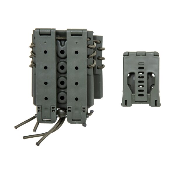 asgbox.pl - Ładownica na 2 magazynki 9mm i magazynek M4/M16 Wosport Urban Assault Quick Pull Oliwkowy