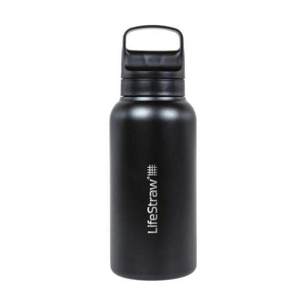 asgbox.pl - Butelka stalowa z filtrem wody LifeStraw Go 2.0 1000 ml Czarna