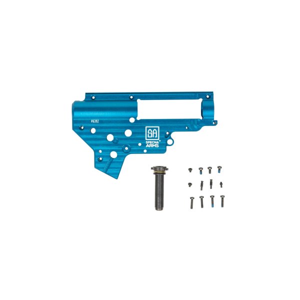 asgbox.pl - Wzmocniony szkielet gearboxa CNC V2 QSC (8mm) - Specna Arms Edition
