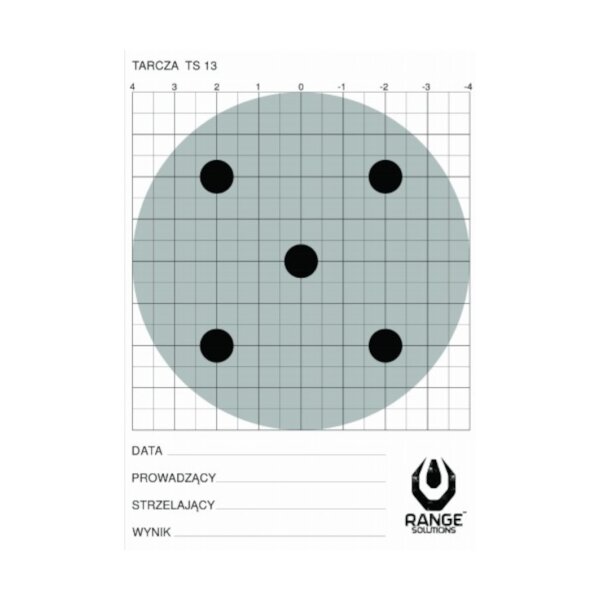 asgbox.pl - Tarcza strzelecka Range Solutions TS-13 - 100 sztuk