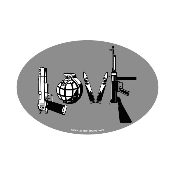 asgbox.pl - Owalny magnes  - GUN LOVE