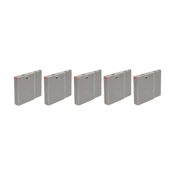 asgbox.pl - Zestaw 5 polimerowych magazynków 25 kulek do replik SRS - Wolf Grey