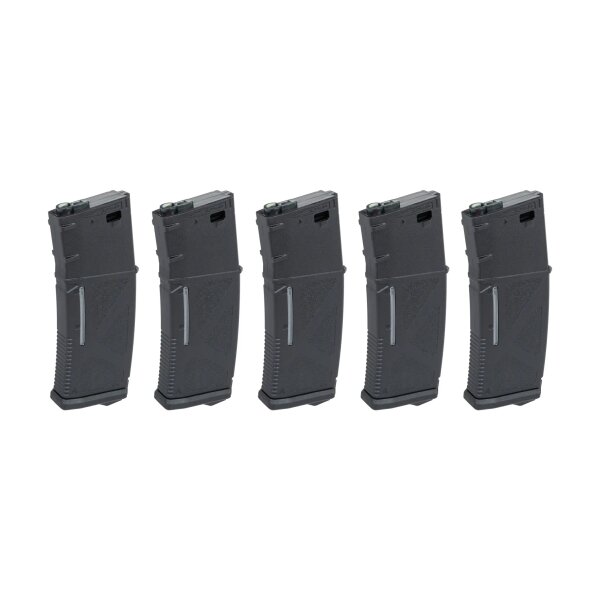 asgbox.pl - Magazynek Mid-Cap 130/ 30 kulek Arcturus EMM M4/M16 Variable-Cap do replik M4/M16 Czarny (5 pack)