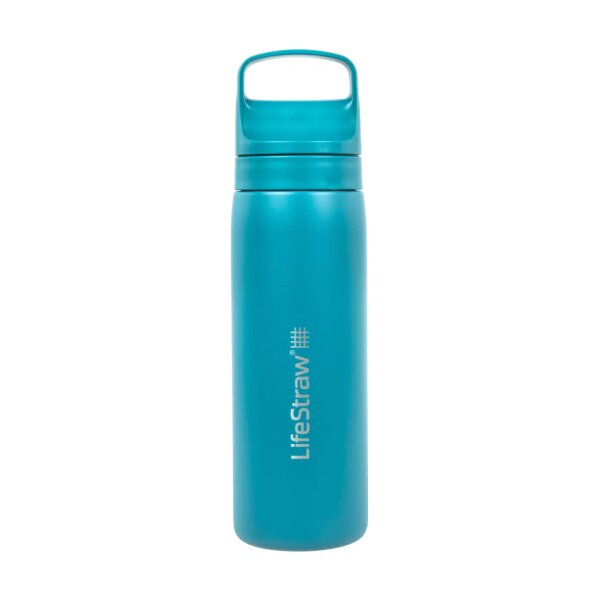 asgbox.pl - Butelka stalowa z filtrem wody LifeStraw Go 2.0 530ml Niebieska