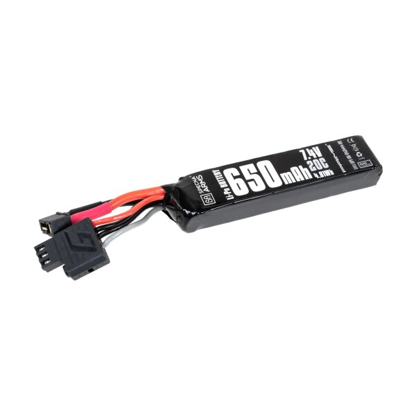 asgbox.pl - Akumulator Li-Po Specna Arms x Gens Ace 650 mAh 20C 7.4V T-Deans mini G-Tech