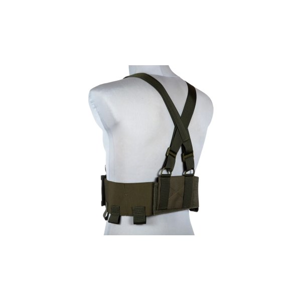 asgbox.pl - Kamizelka Low-Vis typu Chest Rig - Oliwkowy