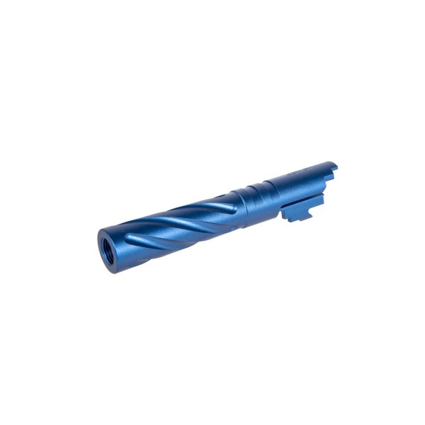 asgbox.pl - Aluminiowa lufa zewnętrzna LA Capa Customs TORNADO do replik TM Hi-Capa 4.3 Niebieska