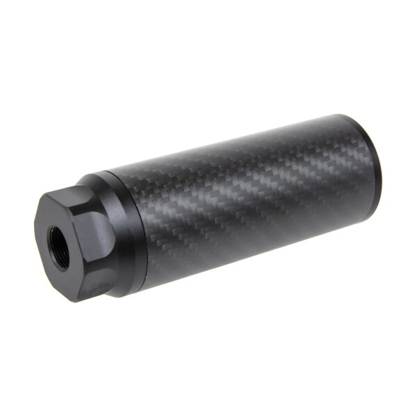 asgbox.pl - Karbonowy tłumik dźwięku Silverback Short 14mm CCW Czarny