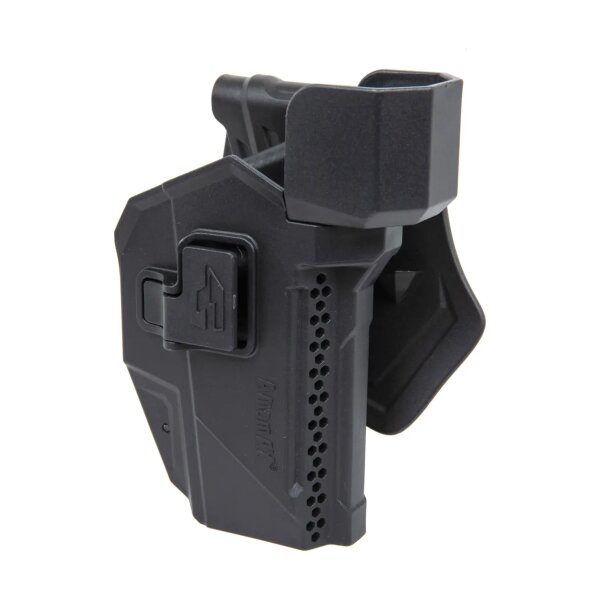 asgbox.pl - Kabura Amomax do replik typu Glock 19/23/32 z optyką (praworęczna) Czarny