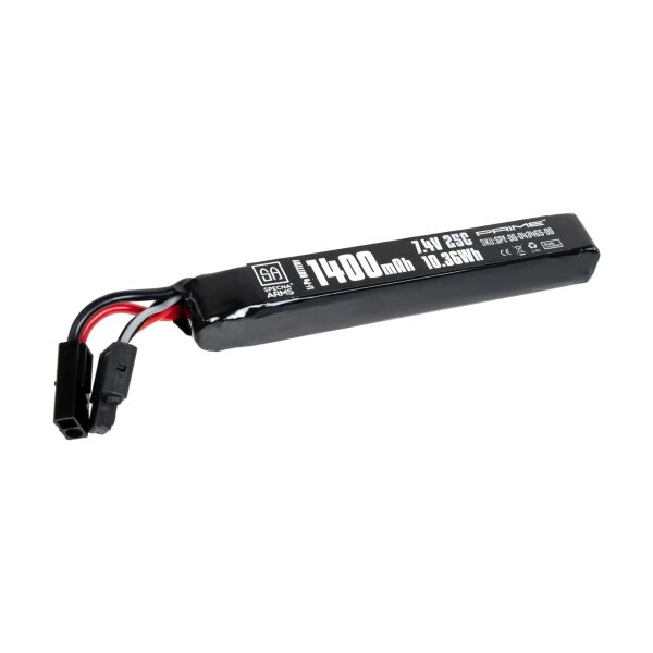 asgbox.pl - Akumulator Li-Po Specna Arms x Gens Ace 1400 mAh 25C 7.4V Tamiya mini G-Tech