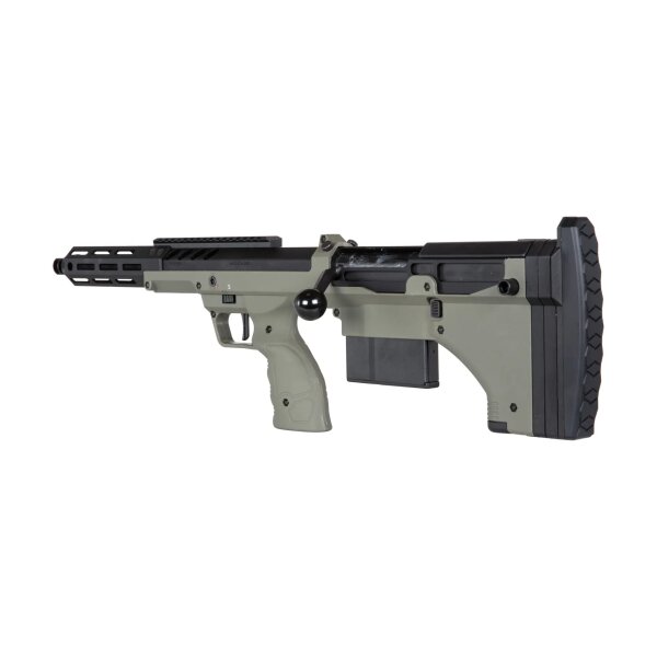 asgbox.pl - Replika karabinu snajperskiego Desert Tech SRS-A2/M2 Covert 16” (leworęczna) Oliwkowa