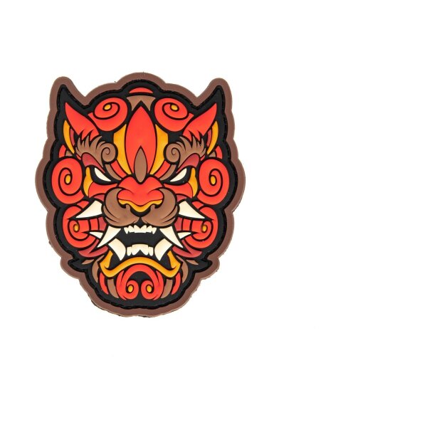 asgbox.pl - Naszywka Foo Dog Head 1 - czerwona