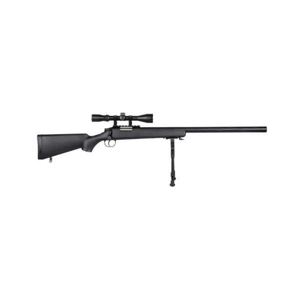 asgbox.pl - Replika karabinu snajperskiego Specna Arms SA-S12 EDGE™ z lunetą i dwójnogiem Czarna