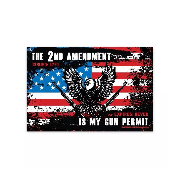 asgbox.pl - Prostokątny Magnes - MY GUN PERMIT