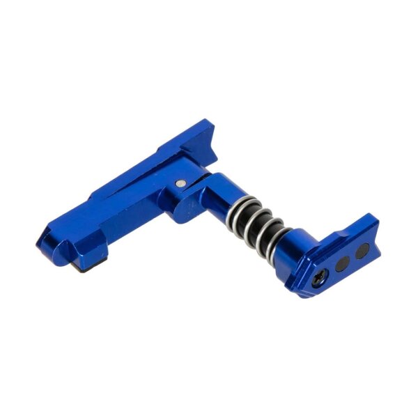 asgbox.pl - Obustronny zwalniacz magazynka CNC  M4/M16  (A) - Niebieski