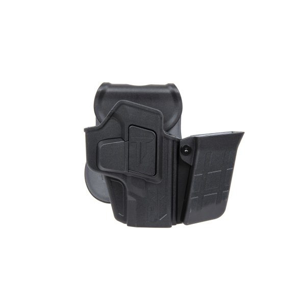 asgbox.pl - Zestaw kabura Cytac R-Defender Glock19 (praworęczna) + Ładownica Czarny
