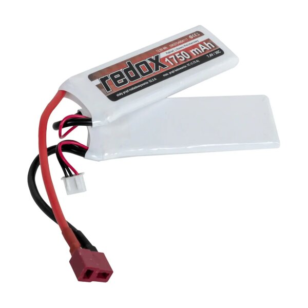asgbox.pl - Akumulator LiPo Redox 1750 mAh 7.4 V 30C (1+1) Dean