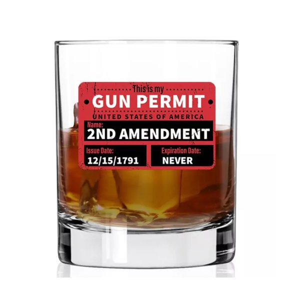 asgbox.pl - Szklanka do whisky - GUN PERMIT