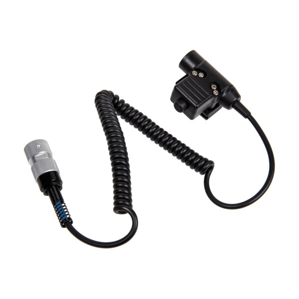asgbox.pl - PTT typu U94 do radia typu PRC 152/ 148 (Kabel sprężynowy)
