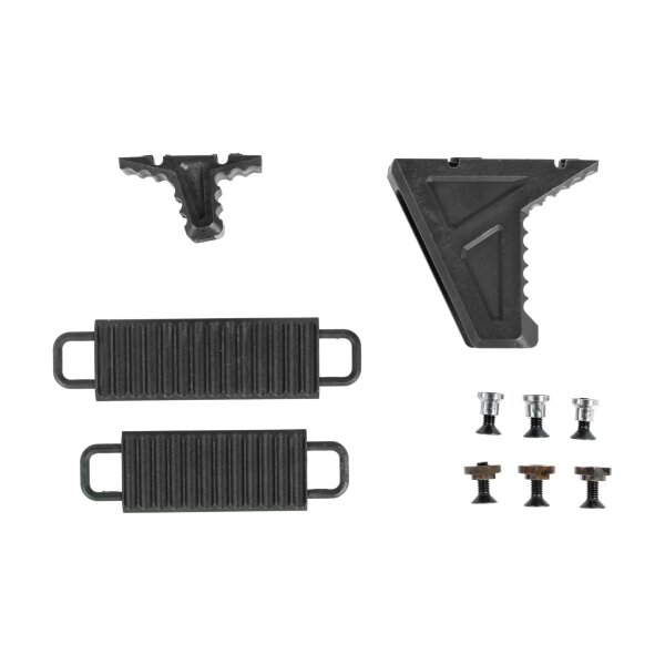 asgbox.pl - Chwyt przedni JJ Airsoft JA-1392 typu Hand Stop na Keymod/M-LOK Czarny