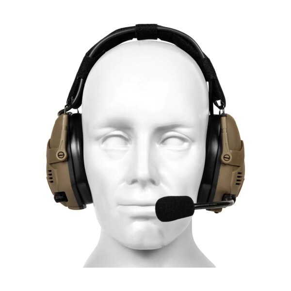 asgbox.pl - Taktyczne słuchawki aktywne Bluetooth HD-16 - Tan