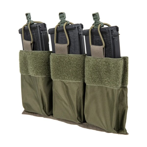 asgbox.pl - Potrójna wkładka taktyczna na magazynki 7.62 mm Wosport Ranger Green