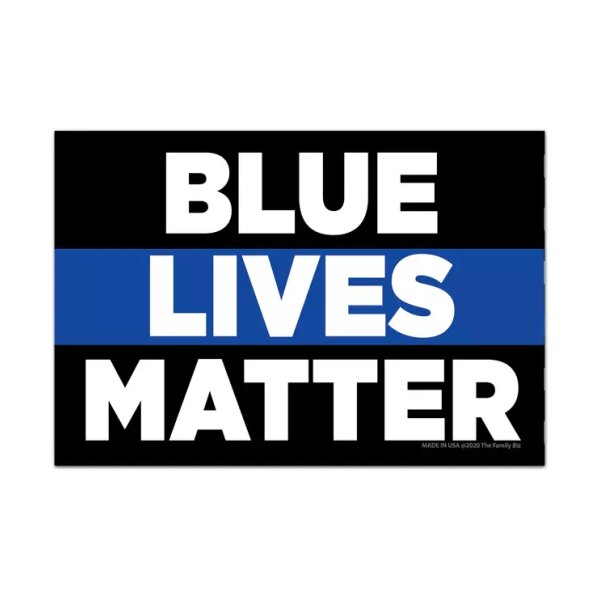 asgbox.pl - Prostokatny magnes - BLUE LIVES MATTER