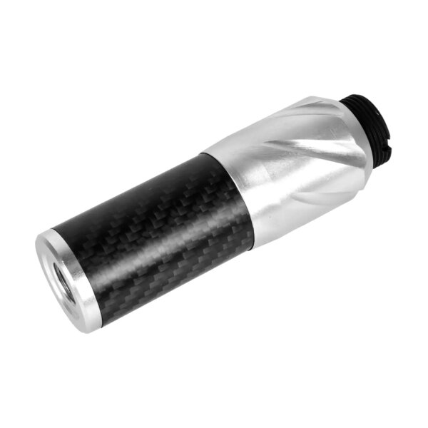 asgbox.pl - Karbonowy tłumik dźwięku DSL2 36x100mm - Srebrny