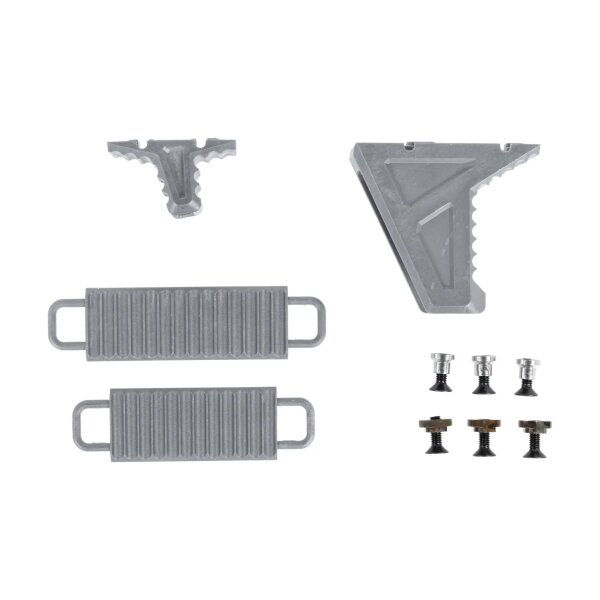 asgbox.pl - Chwyt przedni JJ Airsoft JA-1392 typu Hand Stop na Keymod/M-LOK Szary