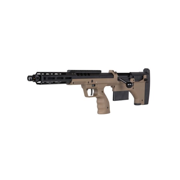 asgbox.pl - Replika karabinu snajperskiego Desert Tech SRS-A2/M2 Covert 16” (leworęczna)  FDE