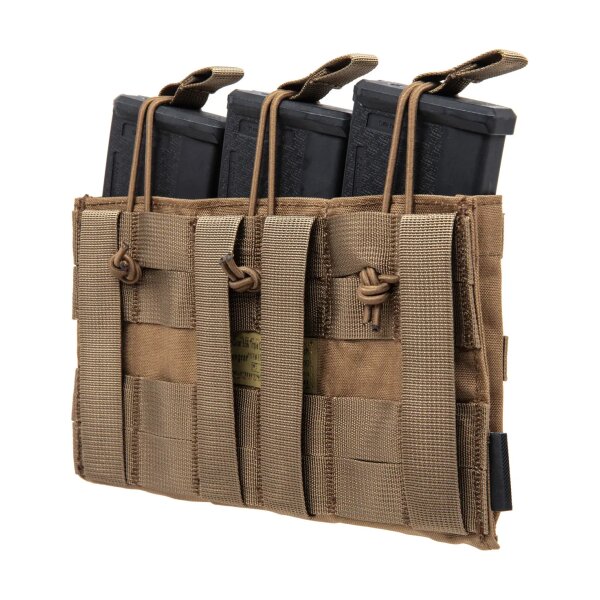 asgbox.pl - Potrójna ładownica typu Open na magazynki typu M4/M16 Emerson Gear Coyote Brown