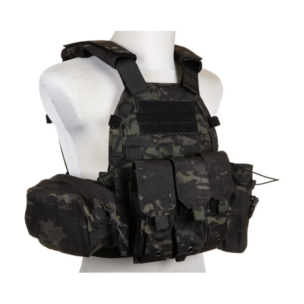 asgbox.pl - Kamizelka Plate Carrier Emerson Gear 6094A Style z zestawem ładownic MC Black