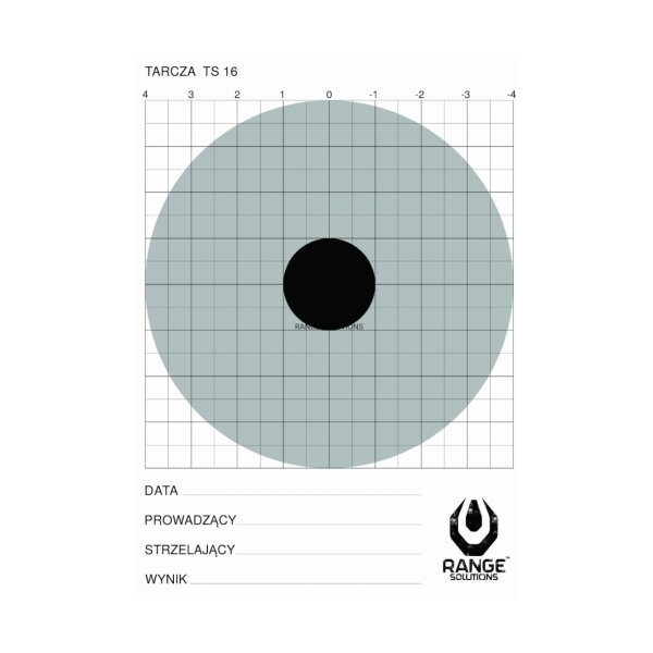 asgbox.pl - Tarcza strzelecka Range Solutions TS-16 - 100 sztuk
