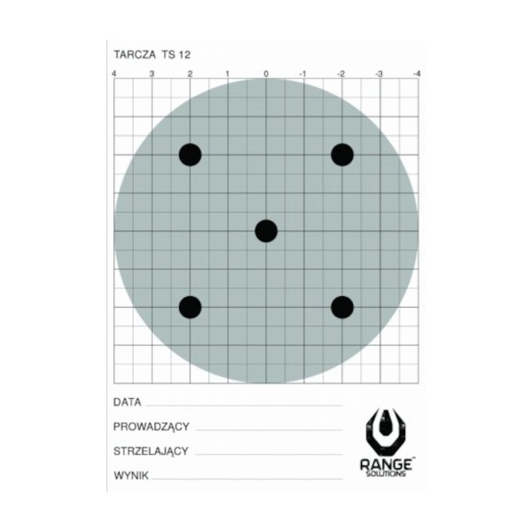 asgbox.pl - Tarcza strzelecka Range Solutions TS-12 - 100 sztuk