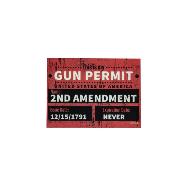 asgbox.pl - Prostokątny Magnes - GUN PERMIT