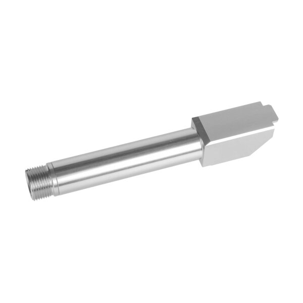 asgbox.pl - Lufa zewnętrzna "2 Way Fixed" Non-Recoiling do replik Umarex Glock 19X - Srebrna