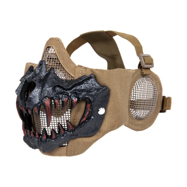 asgbox.pl - Maska Stalker EVO PLUS Fangs Ear Protection Tan
