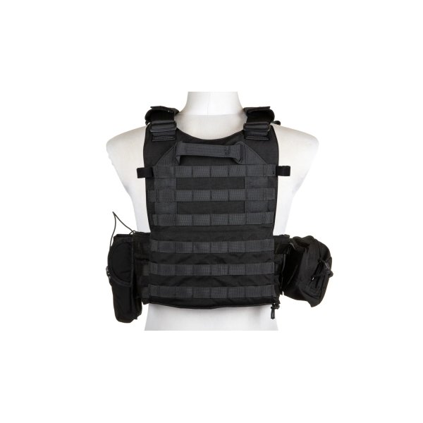 asgbox.pl - Kamizelka Plate Carrier Emerson Gear 6094A Style z zestawem ładownic Czarny